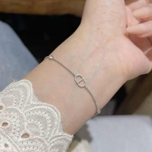 Titanium Steel Geometric Style Electroplated Unisex Bracelet