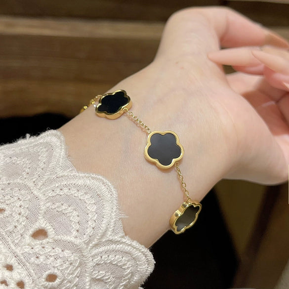Titanium Steel Geometric Style Electroplated Unisex Bracelet