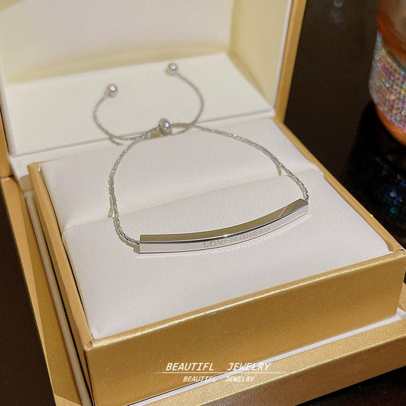 Titanium Steel Geometric Style Electroplated Unisex Bracelet