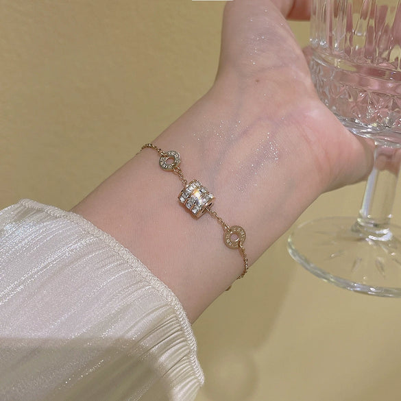 Titanium Steel Geometric Style Electroplated Unisex Bracelet