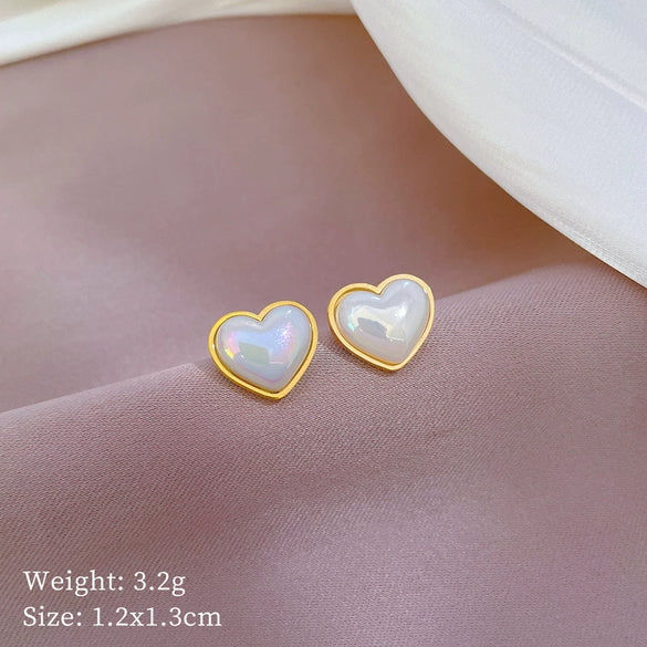 Titanium Steel Geometric Style Electroplated Unisex Minimalistic Mermaid Earrings