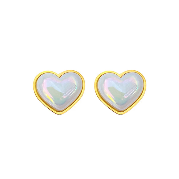 Titanium Steel Geometric Style Electroplated Unisex Minimalistic Mermaid Earrings