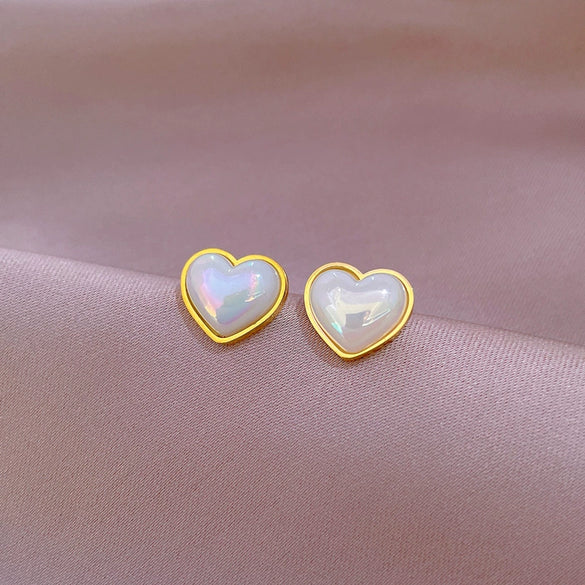 Titanium Steel Geometric Style Electroplated Unisex Minimalistic Mermaid Earrings