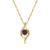 Titanium Steel Geometric Style Microinlaid Real Gold Unisex Necklace Set With Diamonds