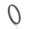 Titanium Steel Geometric Thin Ring For Women Light Luxury Simple Design With Electroplating
