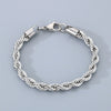 Titanium Steel Geometric Twist Chain Bracelet Electroplated Unisex
