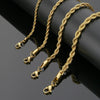 Titanium Steel Geometric Twist Chain Bracelet Electroplated Unisex