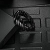 Titanium Steel Geometric Twist Shape Casting And Electroplating Ring Unisex Jewelry