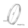 Titanium Steel Geometric Unisex Opening Bracelet Jewelry That Does Not Fade