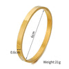 Titanium Steel Geometric Unisex Opening Bracelet Jewelry That Does Not Fade