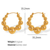 316L Stainless Steel Geometric Ushape Electroplated Light Luxury Women's Earrings