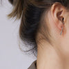 316L Stainless Steel Geometric Water Drop Curved Hook Earrings For Women With Electroplating Design