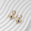 Titanium Steel Geometric Water Drop Fanshaped Pattern Women's Earrings