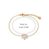 Titanium Steel Geometric Women's Bracelet With Electroplating Design And Zircon Light Luxury Niche Hand Jewelry