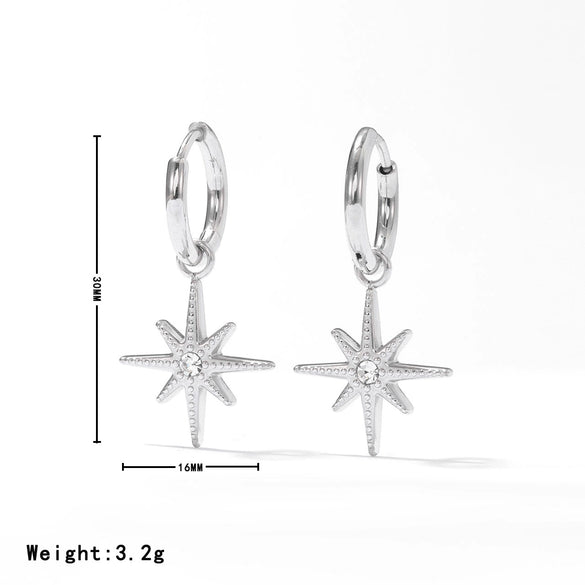 Titanium Steel Geometric Women's Earrings Light Luxury Niche Minimalist Design