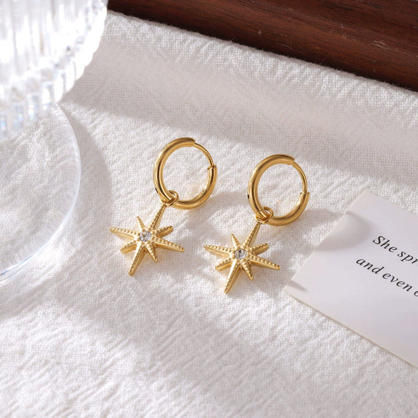 Titanium Steel Geometric Women's Earrings Light Luxury Niche Minimalist Design