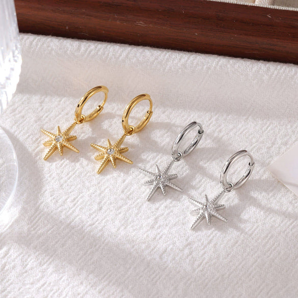 Titanium Steel Geometric Women's Earrings Light Luxury Niche Minimalist Design