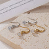 Titanium Steel Geometric Women's Earrings Simple Style