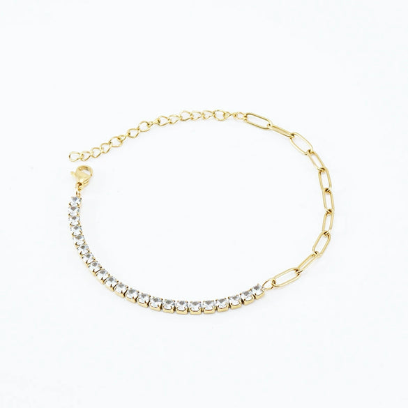 316L Stainless Steel Geometric Women's Necklace And Bracelet
