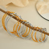 316L Stainless Steel Geometric Women's Simple Twist Earrings With Electroplating