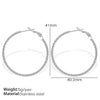316L Stainless Steel Geometric Women's Simple Twist Earrings With Electroplating