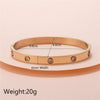 Titanium Steel Geometric Zircon Bracelet With Diamond Cut Design Fashion Stainless Steel Chain Bracelet For Women And Unisex Wear