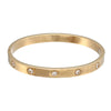 Titanium Steel Geometric Zircon Bracelet With Diamond Cut Design Fashion Stainless Steel Chain Bracelet For Women And Unisex Wear