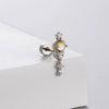 Titanium Steel Geometric Zirconia Women's Puncture Earrings