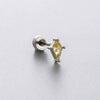Titanium Steel Geometric Zirconia Women's Puncture Earrings