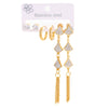 Titanium Steel Ginkgo Biloba Fashion Ol Style Electroplated Women's Earrings