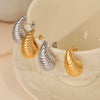 316L Stainless Steel Gold Plated Drop Shape Fashion Earrings For Women