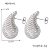 316L Stainless Steel Gold Plated Drop Shape Fashion Earrings For Women