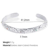 316L Stainless Steel Gold Plated Electroplated Geometric Minimalist Bracelet