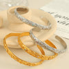 316L Stainless Steel Gold Plated Electroplated Geometric Minimalist Bracelet