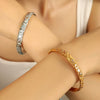 316L Stainless Steel Gold Plated Electroplated Geometric Minimalist Bracelet