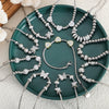 316L Stainless Steel Gold Plated Geometric Beaded Women's Fashion Light Luxury Allmatch Bracelet