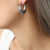 316L Stainless Steel Gold Plated Geometric U Shape Women's Earrings Fashion Niche Design