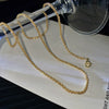 Titanium Steel Goldplated Cauliflower Chain Punk Style Wave Pattern Unisex Necklace