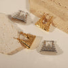 316L Stainless Steel Goldplated Geometric Bag Earrings Jewelry For Women