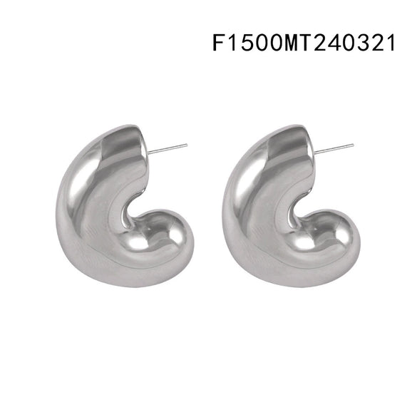 316L Stainless Steel Goldplated Geometric Earrings For Women