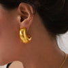 316L Stainless Steel Goldplated Geometric Earrings For Women