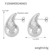 Titanium Steel Goldplated Geometric Hollow Texture Women's Fashion Creative Earrings
