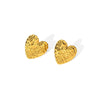 Titanium Steel Goldplated Geometric Leaf Earrings For Women