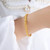 316L Stainless Steel Goldplated Geometric Niche Style Stitching Bracelet