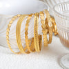 316L Stainless Steel Goldplated Geometric Niche Style Stitching Bracelet