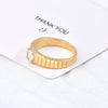 Titanium Steel Goldplated Geometric Women's Simple Cold Style Fashion Decorative Diamond Ring