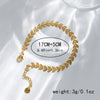 Titanium Steel Goldplated Leaf Bracelet For Women Fashionable Jewelry