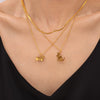 316L Stainless Steel Goldplated Ochain Necklace With Animal Shape Pendant Geometric And Zodiac Patterns Electroplated For Women