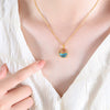 316L Stainless Steel Goldplated Tassel Chain Pendant Jewelry Unisex