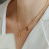 Titanium Steel Gourd Necklace For Women Electroplated